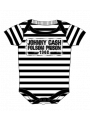 Johnny Cash body baby rock metal Folsom stripes