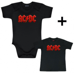 ACDC body baby rock metal Colour & ACDC Baby T-shirt Colour