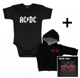 ACDC Baby Hoody Black Ice & AC/DC body baby rock metal