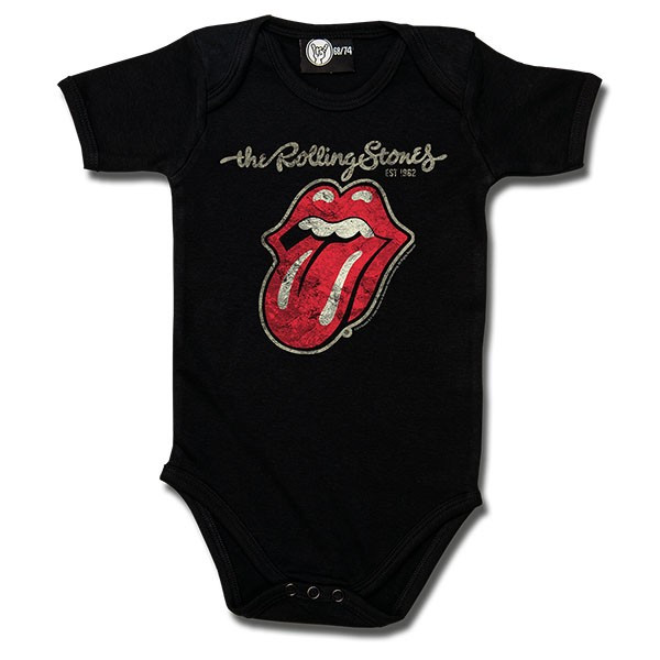 Rolling Stones Baby Romper Plastered Tongue