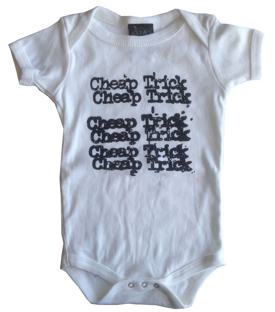 Cheap Trick body baby rock metal White Stacked