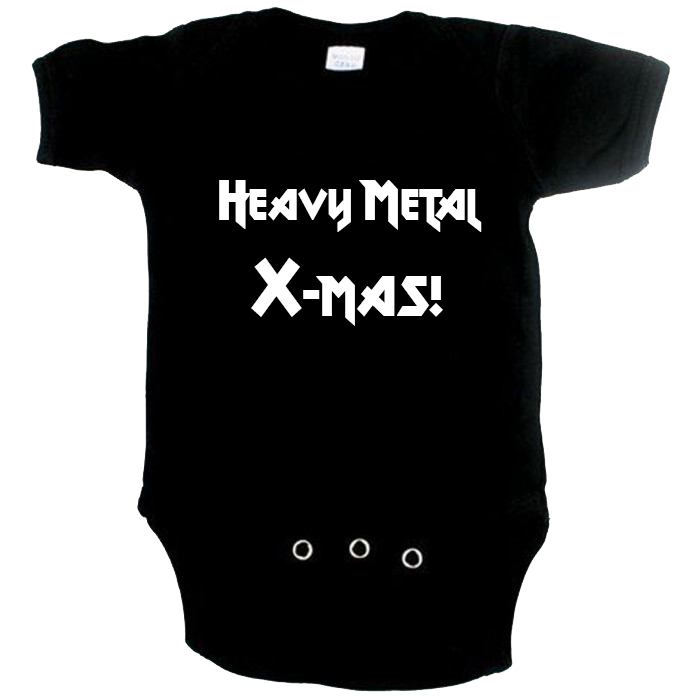 Cool Baby Strampler Heavy Metal Christmas