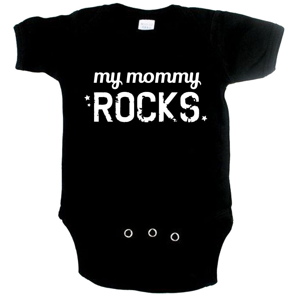 Cool Baby Strampler my Mommy Rocks