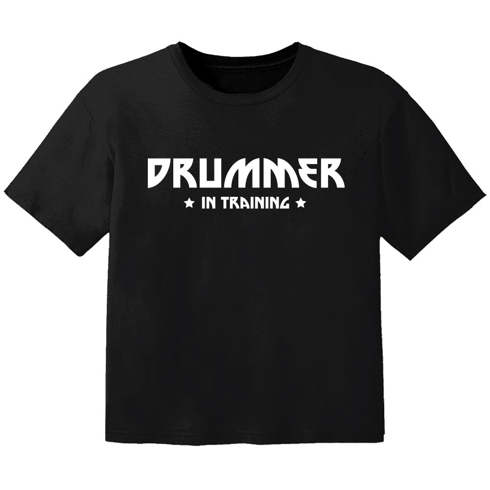 Rock Kinder Tshirt drummer in training