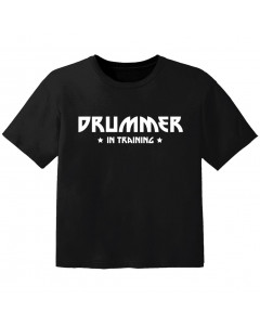 Rock Baby Shirt drummer in training
