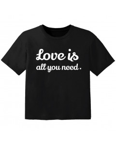 cool Kinder Tshirt love is all you need